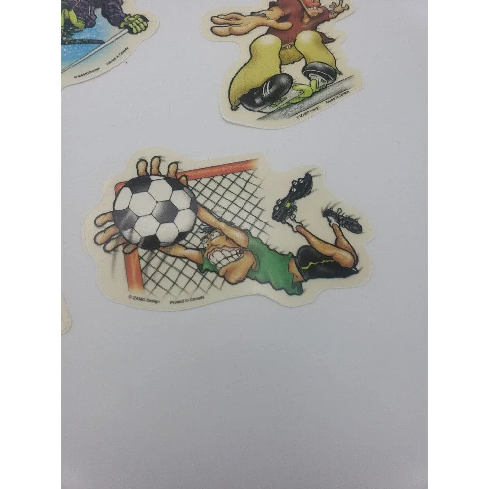 90s y2k Vintage Izamo skateboard Sports Vending Machine Stickers Set Of 7